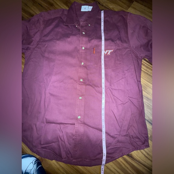 Red Oak Virginia Tech Adult Button Down L/S Men’s‎ Size L - Picture 9 of 11